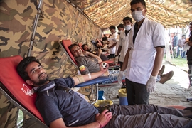 Blood Donation Camp For And With Indian Army