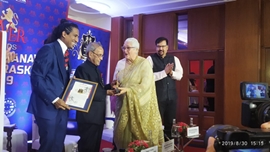 Pranab Mukherjee Awards Menaka Gandhi With 2019 Bharatiya Manavata Vikas Puraskar