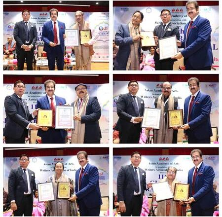 6th Suraj Parkash Marwah Sahitya Ratan National Awards Presented At 11th Global Literary Festival Noida 2025