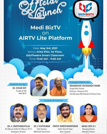 Access to Health Information is now just a Click away  Medibiz TV joins hands with Air TV