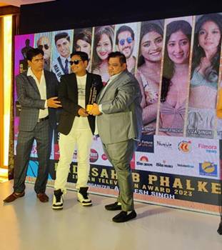 Producer Raju Bharati Honored With Dadasaheb Phalke Indian Television Award 2023